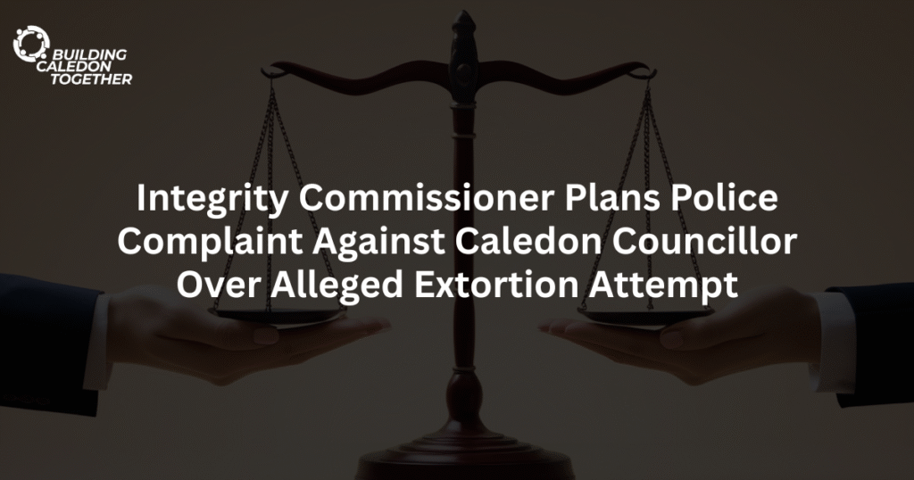 Caledon integrity commissioner complaint